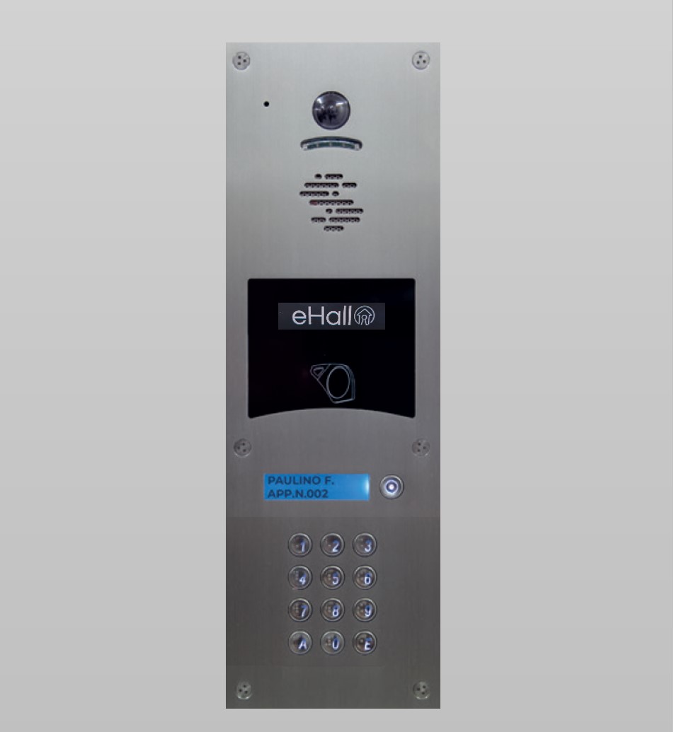 Portier vidéo GSM 1 bouton d'appel avec clavier - affichage digital